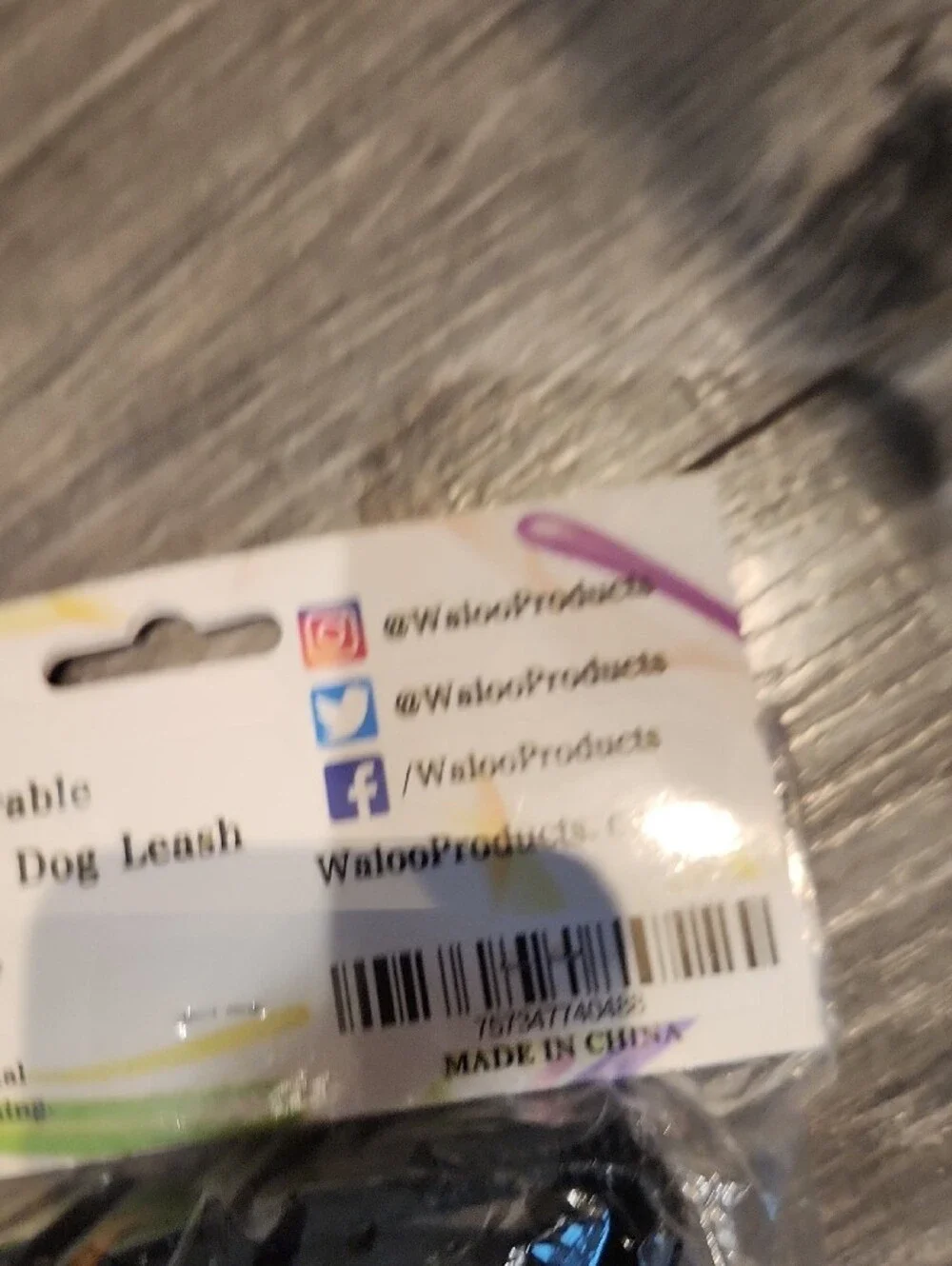 Waloo Black Bungee Double Dog Leash - Durable Hands-Free Design